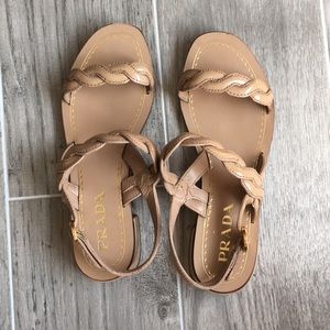 Prada Tan Sandals